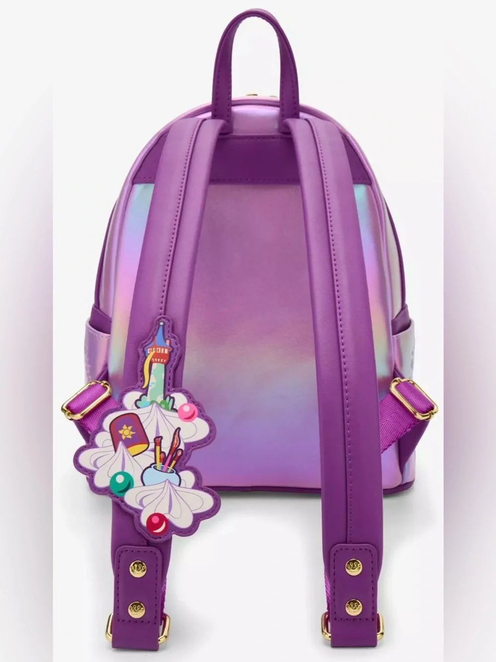 New Loungefly Tangled Cake Box Lunch Exclusive Embellished Mini Backpack